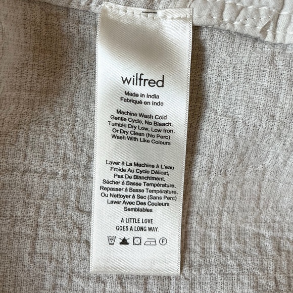 Aritzia Wilfred Lenglen Open Front Lightweight Textured Cotton Jacket - Picture 9 of 12